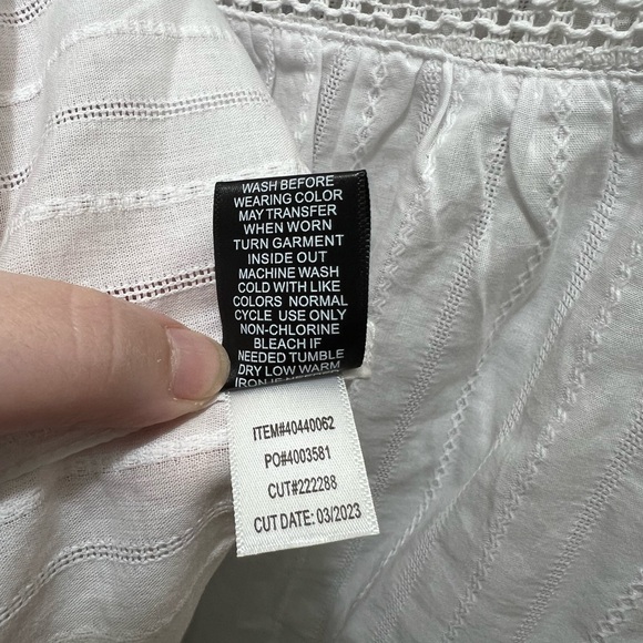 Nwt! torrid 3 bright white crochet tank top - Picture 7 of 7